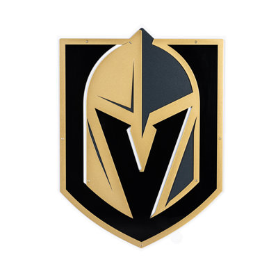 «Vegas Golden Knights», art mural en métal superposé