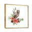 Chouette sur une branche - reproduction d'art sur toile traditionnelle-66817250-66817256