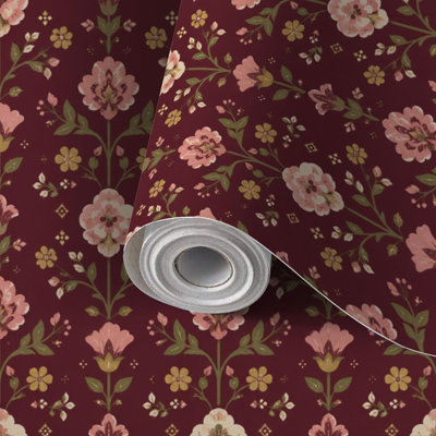 Peel and Stick Wallpaper Contact Paper plain dark plum solid color dark red burgundy Self Adhesive and Removable 17.7in x 118in(45x300cm)