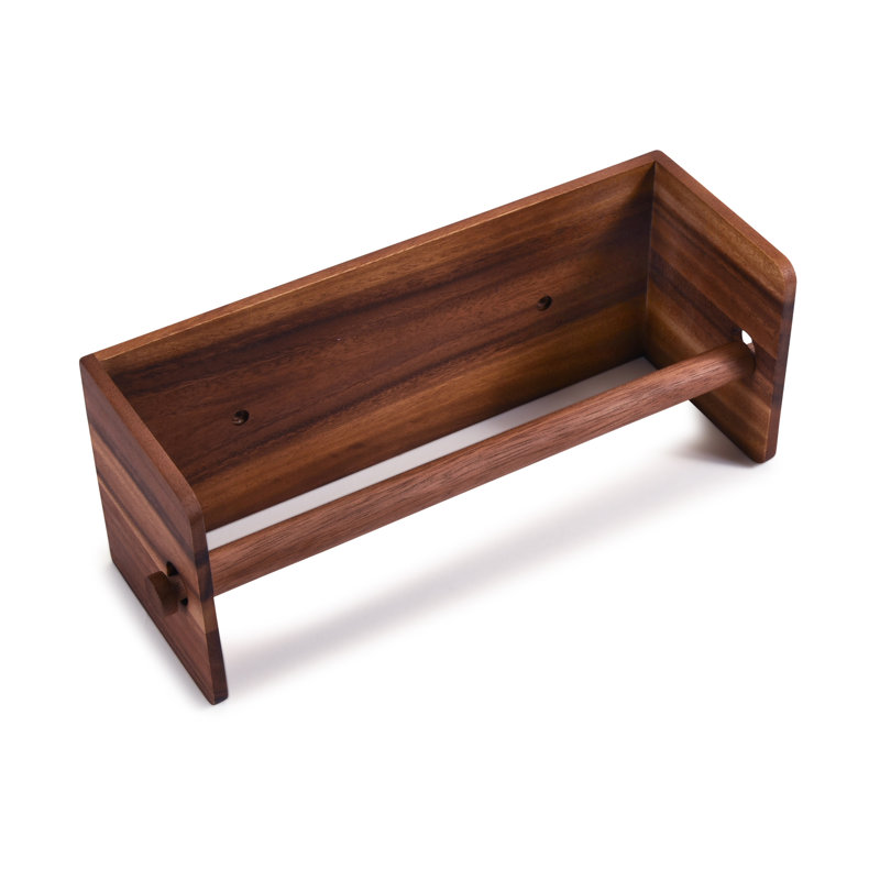 Wood Wall Paper Towel Holder
