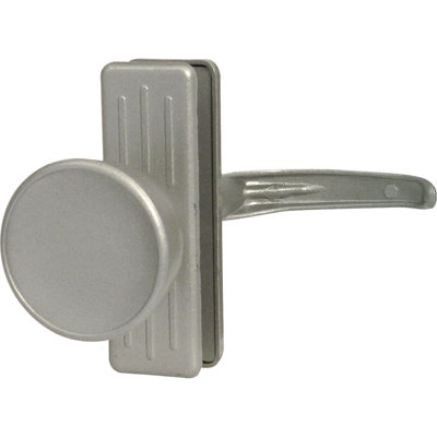 Tulip Knob Lock, Keyed, with 3 in. Hole Center, Aluminum (Single Pack)