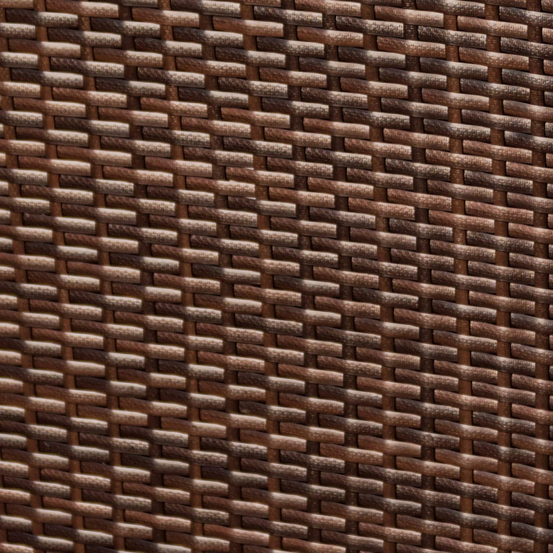 Nestl 35 Gallon Wicker Rattan Outdoor Trash Can, Brown
