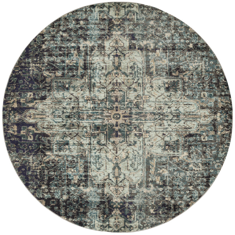 Lorenz Oriental Indoor Rug, Round 8'