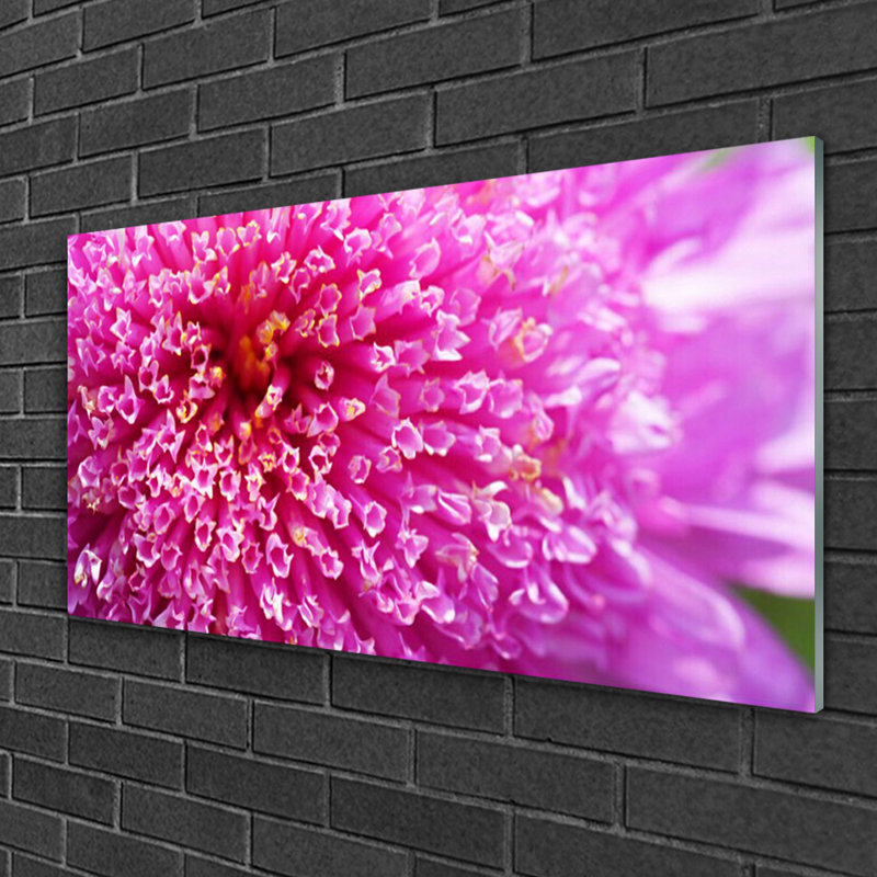 Floral Flower - No Frame Print on Glass