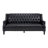 Mid Century Faux Leather Sofa With Solid Wood Legs, Tufted Button Back Sofa For Bedroom/Lliving Room/Guest Room-399656755