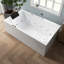 71'' Whirlpool Freestanding Tub Acrylic Soaking Bathtub With Bath Pillow