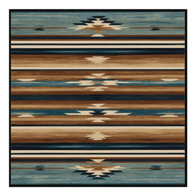 Washable Horizon Layers Southwestern Area Rug