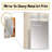 Grey Yellow Orange Impressions - Abstract Collages Wall Mirror, Gray Decorative Mirror, Printed Metal Art-1447602956