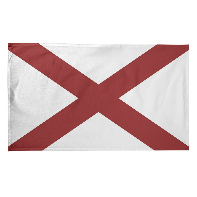 Serviette de thé alabama flag, Polyester sergé