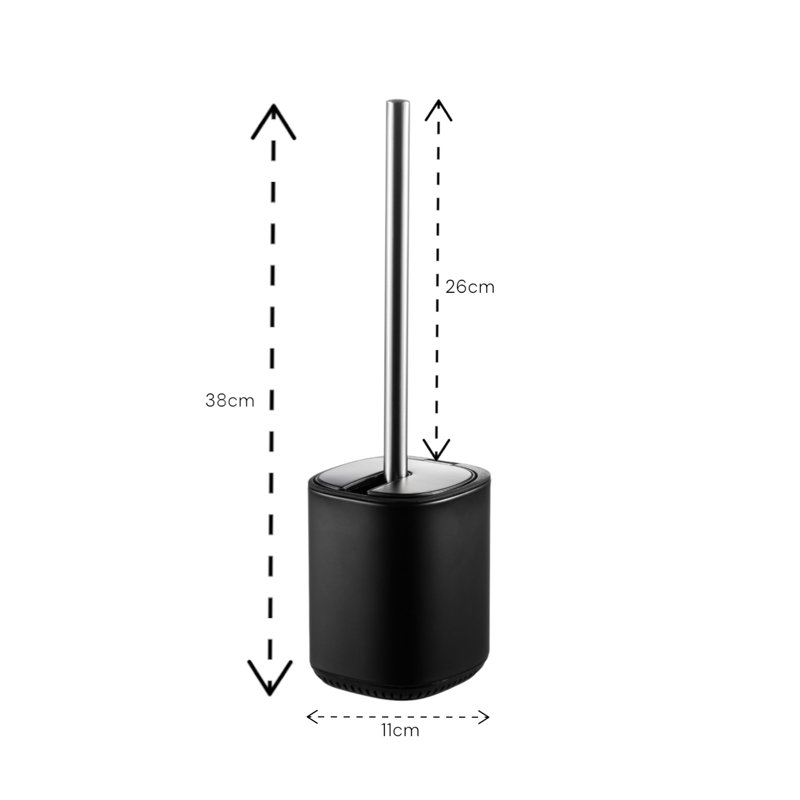 Free Standing Toilet Paper Holder, Matte Black