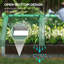 Lit de jardin surélevé 6 pi x 3 pi avec petite serre, vert et gris foncé