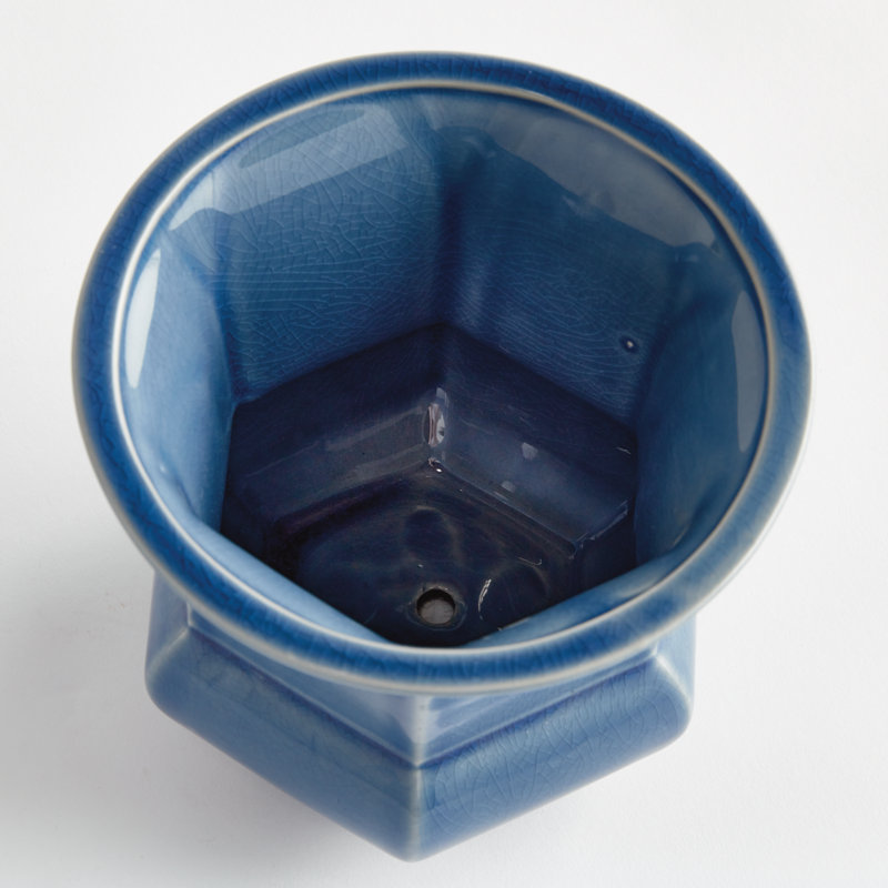 Conservatory Handmade Ceramic Planter, Blue
