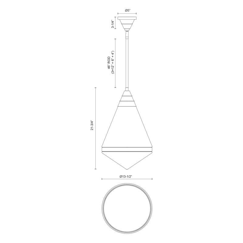 Willard 1 - Light Pendant, Urban Bronze