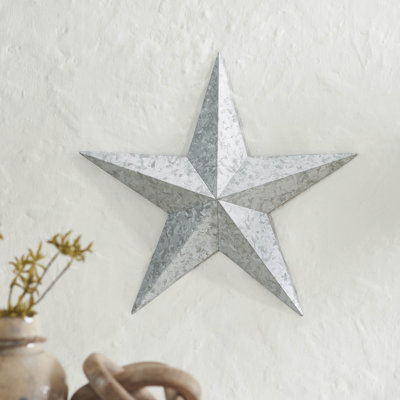 Étoile festive en métal galvanisé