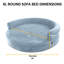 Lit pour chien de luxe rond en mousse à mémoire de forme Fala-31178524-31178523