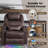 Dual Motor Power Swivel Rocker Recliner Chair for Adults with Heat and Massage,Electric Wall Hugger Rocking Recliner for Nursery Living Room with LED Lights, USB A&C Ports-1097157311