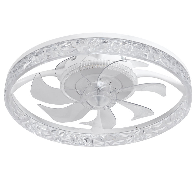 Ventilateur de plafond moderne, télécommande, à intensité variable, 6 vitesses, silencieux, encastré