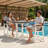  Outdoor Patio Set of Five Pieces (Includes 2 Bar Chairs + 1 Bar Table)-1048618018