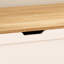 Banc de rangement modulaire en L avec tablette cachée