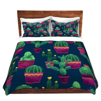 DiaNoche Duvet Cover Sets Microfiber by Noonday Design - Cacti