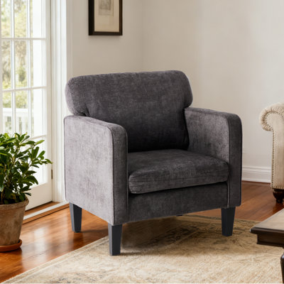 Fauteuil d'appoint rembourré moderne, canapé simple de salon, fauteuil de lecture ergonomique confortable