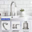 Robinets de lavabo de salle de bain en métal de qualité supérieure, conception moderne en nickel brossé pour un usage familial