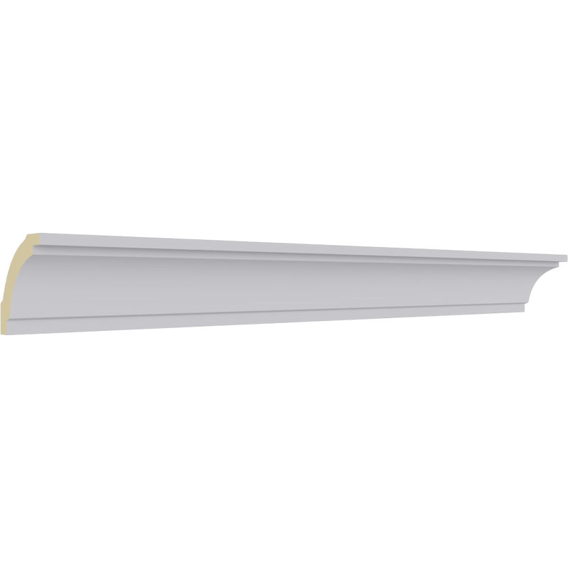 1 1/2"H x 1 1/2"P x 2 1/4"F x 94 1/2"L Tyrone Smooth Crown Moulding