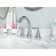 Saxton Double Handle Widespread Bathroom Faucet with Drain Assembly