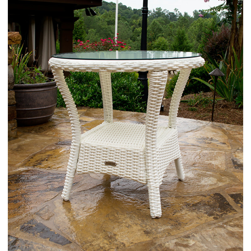 Bayview 3 Piece Wicker Rocking Chair Set, Magnolia White