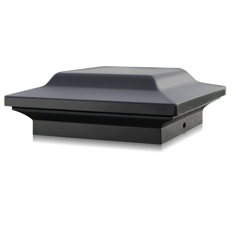 Classy Caps Aluminum Post Cap, Black