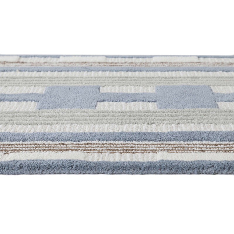 Tapis d'intérieur en laine touffeté à la main Harbor, Rectangle 7 pi 6 po x 9 pi 6 po