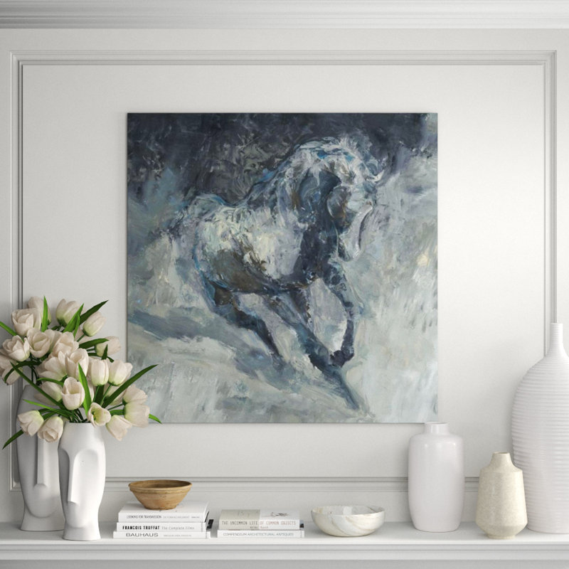 Carried Away Painting by D’Alessandro Léon, 40" H x 40" W x 1.5" D, Knife Gel