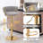 6 Pcs Upholstered Bar Stools With Woven Backrest, Height Adjustable Counter Stools Set Of 6, Swivel Kitchen Stools-103230826