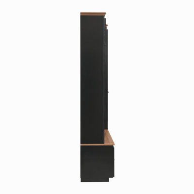 Portemanteau d'entrée 78,7 po avec banc de rangement, portemanteau 5-en-1 et porte-chaussures avec tiroirs et tiroirs