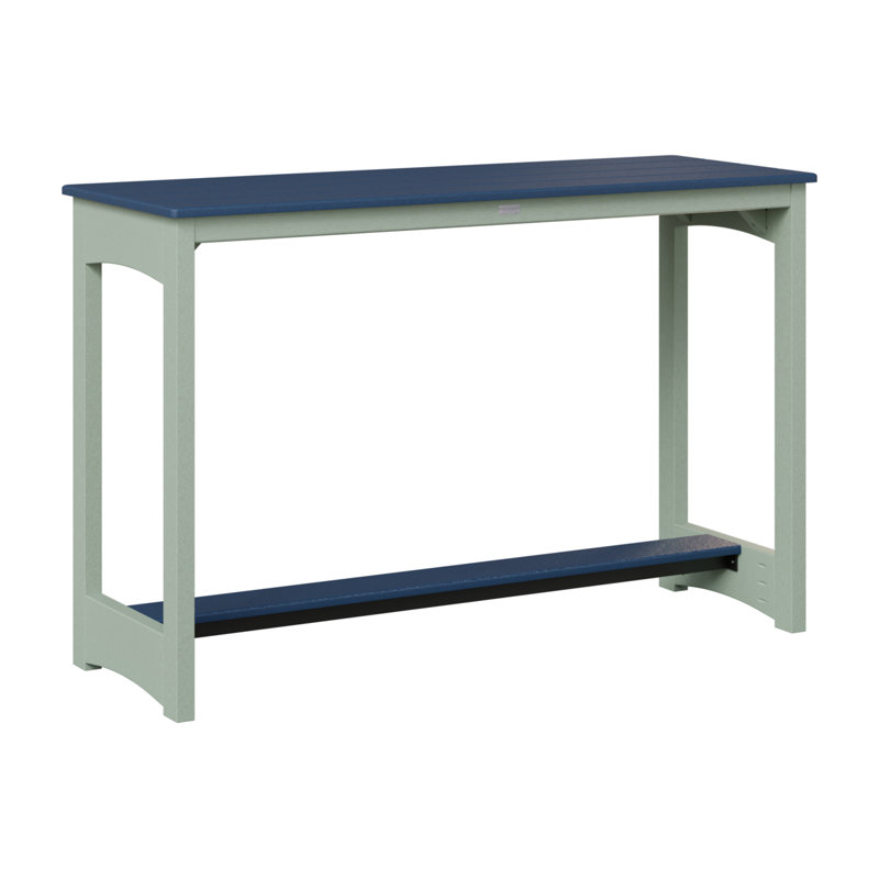 Table de bar Berlin Gardens, Marine, 38.5" H x 60" W x 22" D, Écume de mer, écume de mer