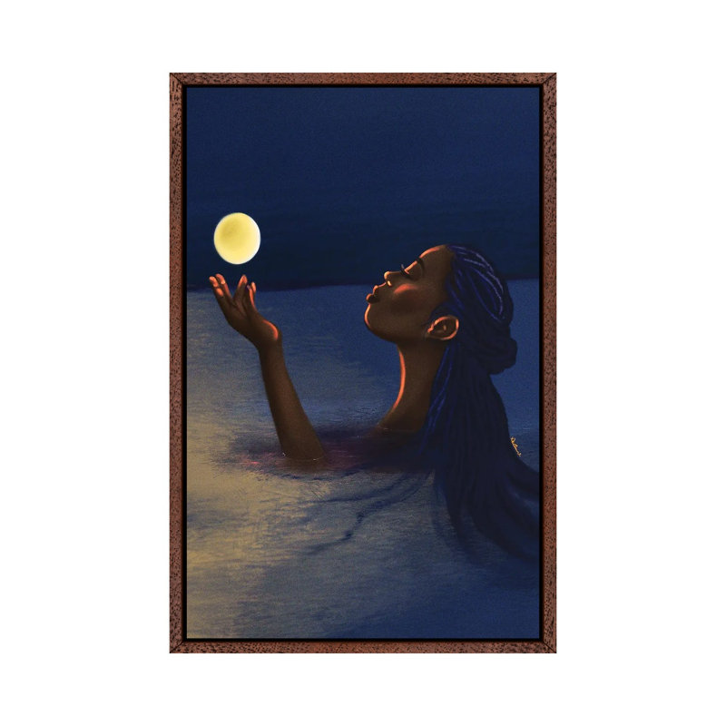 Against the Tide 1 Piece Wall Art on Canvas, 66.04 cm H x 45.72 cm W, Classic Brown Wood Framed