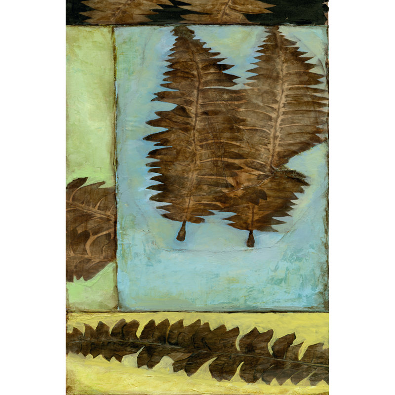 Fossilized Ferns I by Jennifer Goldberger - Wrapped Canvas Print, 46cm H x 30cm W