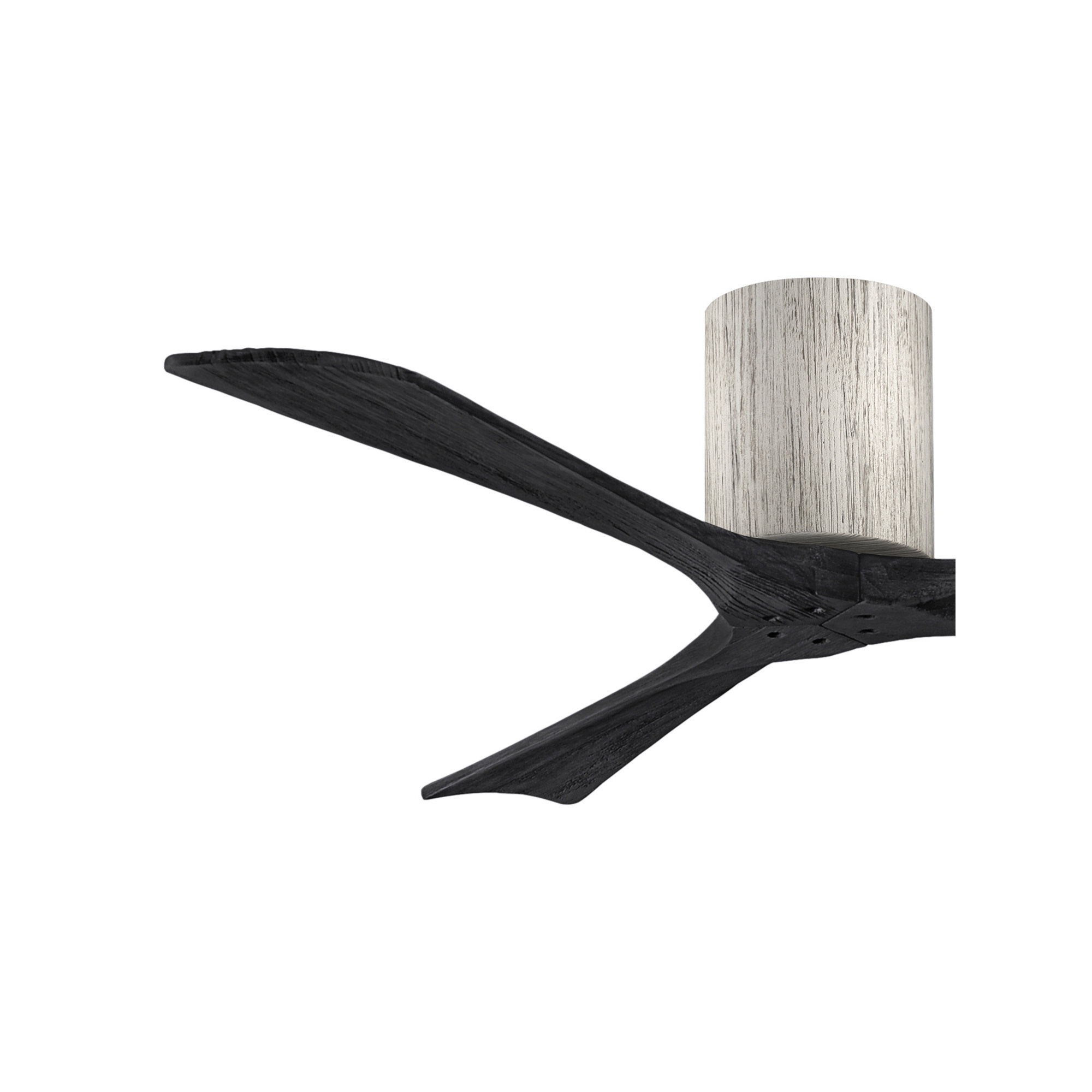 Olivier 3 Blade Ceiling Fan, Matte Black, 52", Barn Wood Tone