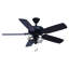 Ventilateur de plafond intérieur noir mat 48 pouces Merih