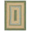 Tapis intérieur / extérieur tressé à la main à motif géométrique brun / vert foncé-1715887785
