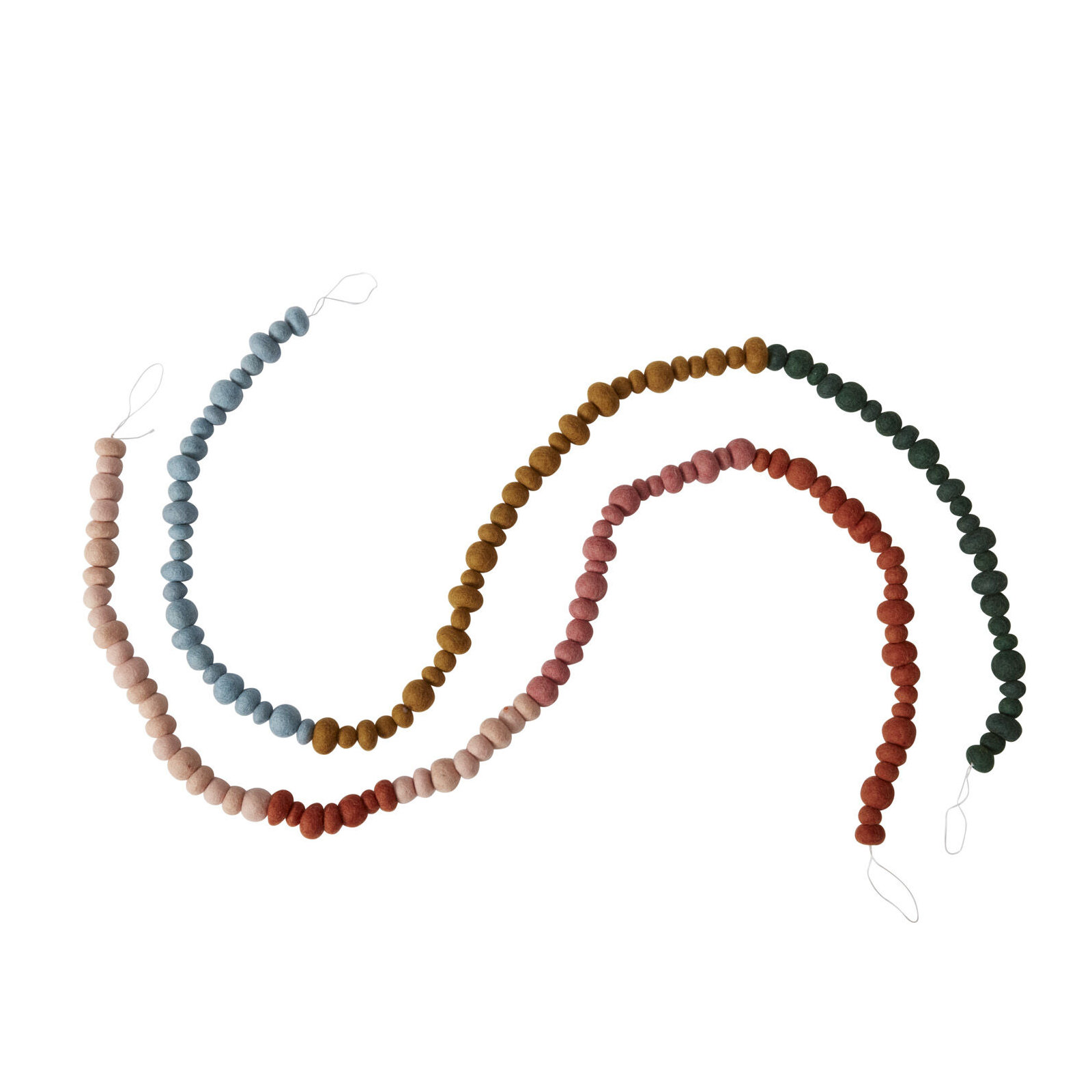 68'' in. Faux Garland, Red/White