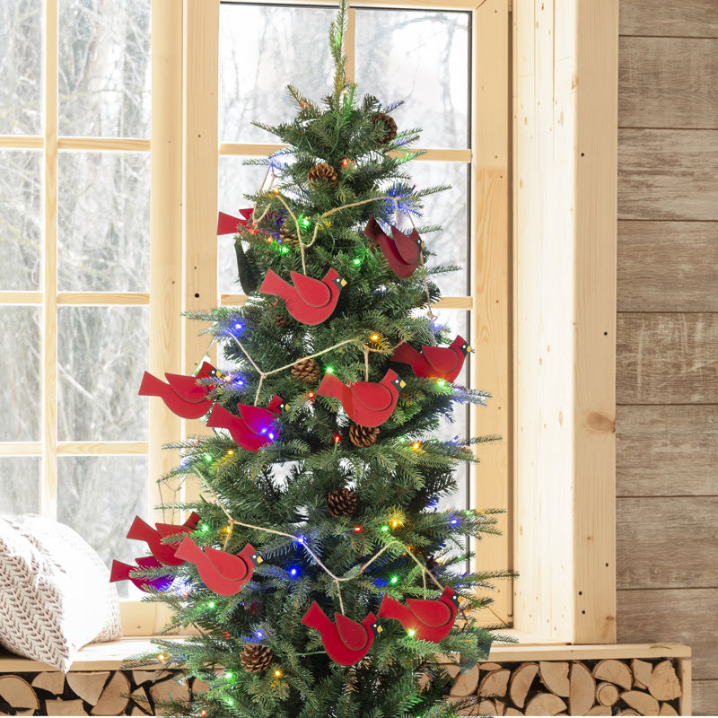 Guirlande de Noël rouge 6 pi