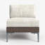 Wicker Outdoor Armless Lounge Chair-2020061444