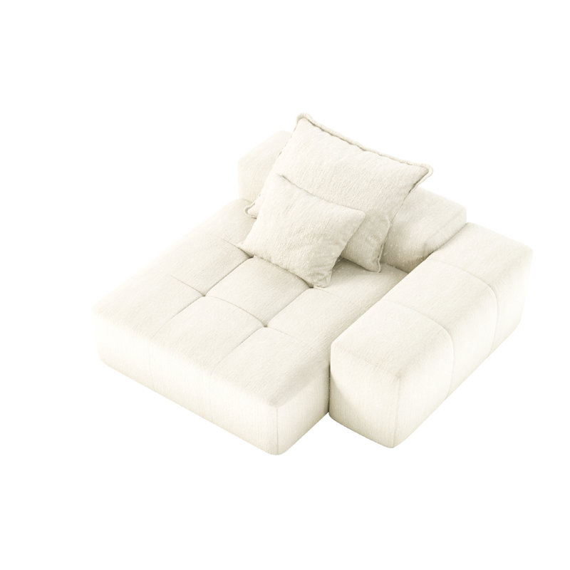 Canapé modulaire surdimensionné Modern, Rembourrage en mousse beige