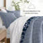 Édredon en duvet synthétique réversible Daisy Medallion-68698486-68698485