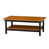 Plateau en teck / base noire