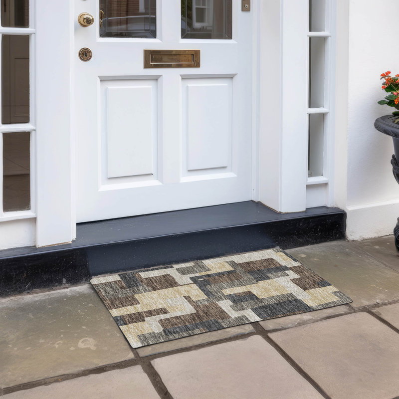 Tapis intérieur / extérieur Neysa, Rectangle 1 pi 8 po x 2 pi 6 po