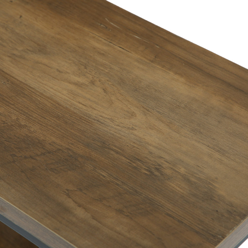Pedestal End Table, 1, Brown