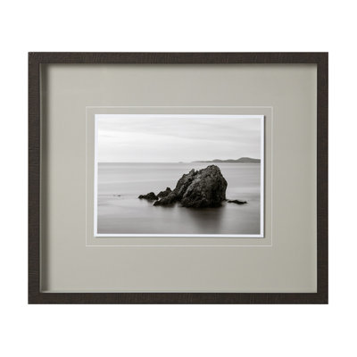 Rocky Shoreline, Rosario Beach by Bisig, Steve a Framed Art Print Matted under Glass