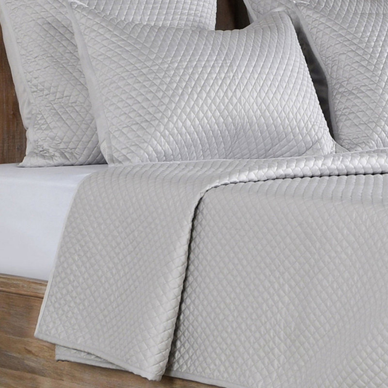 Winthrop Diamond Quilt, Queen Quilt, Gray